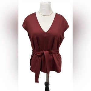 Womens top. Business casual with belt